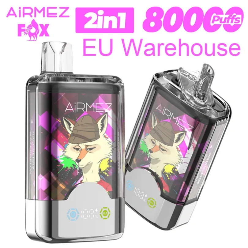 Airmez 80000 Puffs 80K Fox 2 in 1 Dual-Flavor Disposable Vape