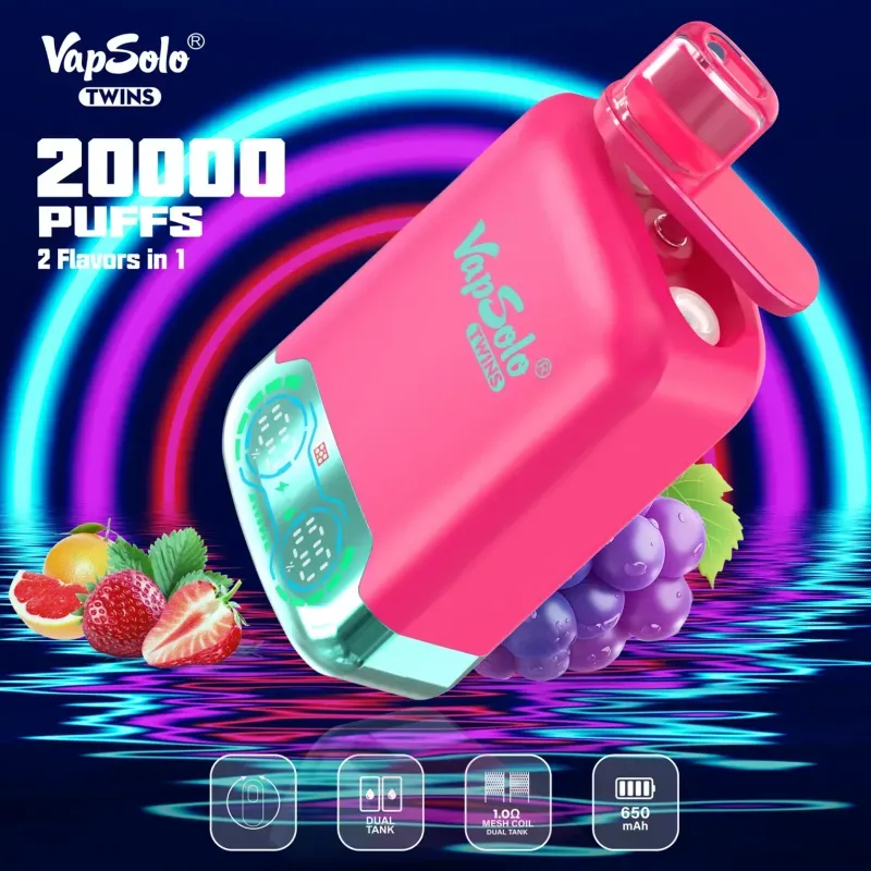 Hur man använder VapSolo Twins 20000: En nybörjarguide till Dual Flavor Vaping
