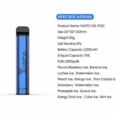 Yuoto xxl 2500 puffs engångsvape